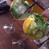 amazing organic sangria at Bubita Bar in Barcelona