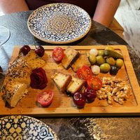 Vegan cheese plate  at Bubita Bar in Barcelona