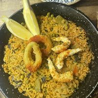 Paella  at Bubita Bar in Barcelona