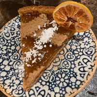 INSANELY GOOD lemon & ginger tart - one of the best desserts I had in Spain! at Bubita Bar in Barcelona