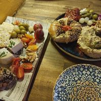 Camem-veg and instahummus at Bubita Bar in Barcelona