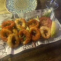 Calamari   at Bubita Bar in Barcelona