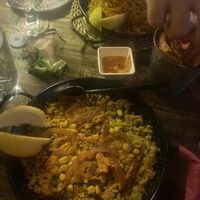 ‘Chicken’ paella   at Bubita Bar in Barcelona