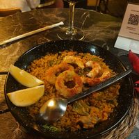Paella marine at Bubita Bar in Barcelona