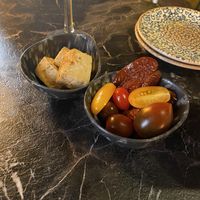 Tofu & tomatoes   at Bubita Bar in Barcelona