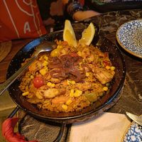 Chick'n paella at Bubita Bar in Barcelona