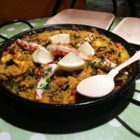 Paella at Bubita Bar in Barcelona