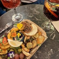 Sea food platter at Bubita Bar in Barcelona