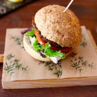 another vegan burger, it was alright  at Bubita Bar in Barcelona