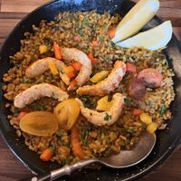 Paella marisko  at Bubita Bar in Barcelona