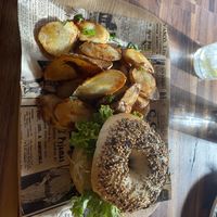 Chicken bagel  at Bubita Bar in Barcelona