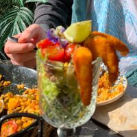 ‘Shrimp’ cocktail   at Bubita Bar in Barcelona