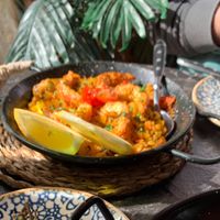 Paella marisca  at Bubita Bar in Barcelona