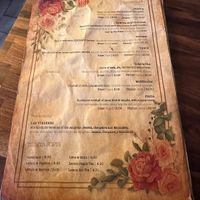 Sangria Menu  at Bubita Bar in Barcelona