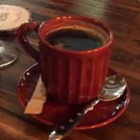 Americano coffee  at Bubita Bar in Barcelona