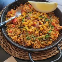 Paella verdure at Bubita Bar in Barcelona