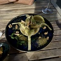 marinated artichoke hearts  at Bubita Bar in Barcelona