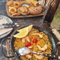 Paella at Bubita Bar in Barcelona
