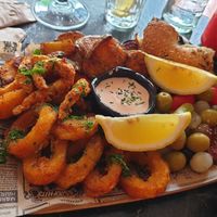 "Seafood" platter at Bubita Bar in Barcelona