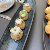 Mushroom croquettes  at Bubita Bar in Barcelona