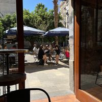 View from my seat  at Bubita Bar in Barcelona