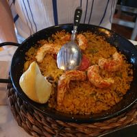Paella with "Seafruit" at Bubita Bar in Barcelona