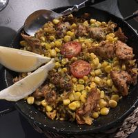 No-chicken-Paella  at Bubita Bar in Barcelona