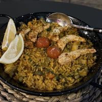 Seafood paella   at Bubita Bar in Barcelona