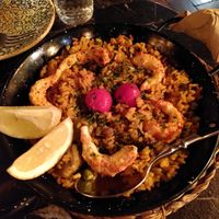 Seafood paella at Bubita Bar in Barcelona