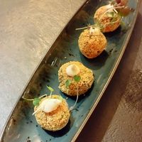 Croquetas con Mao un poco picante at Bubita Bar in Barcelona