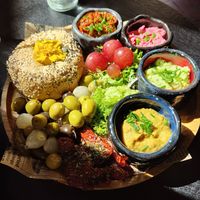 Tapa de 4 salsas at Bubita Bar in Barcelona