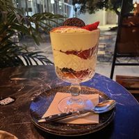 Strawberry, 2 Oreos and whipped cream (do not buy) at Bubita Bar in Barcelona
