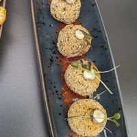 Mushroom croquettes at Bubita Bar in Barcelona