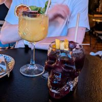 "The Monnalisa" & "Sancta Inquisitione" sangrias at Bubita Bar in Barcelona