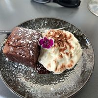 Choco coulant (molten lava cake)   at Bubita Bar in Barcelona