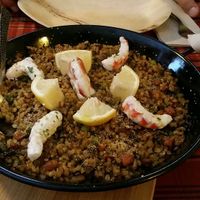 Paella at Bubita Bar in Barcelona