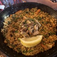 Mushroom paella   at Bubita Bar in Barcelona