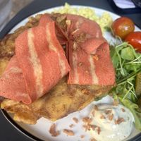 Bacon omelette  at Bubita Bar in Barcelona