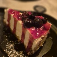 Mixed fruit cheesecake at Bubita Bar in Barcelona