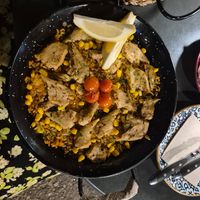 Chicken paella at Bubita Bar in Barcelona
