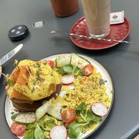 Nordic pancakes   at Bubita Bar in Barcelona