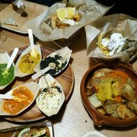 food in Barceloneta Sangria Bar at Bubita Bar in Barcelona