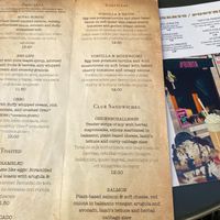 Menu at Bubita Bar in Barcelona