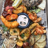 “Seafood” platter  at Bubita Bar in Barcelona