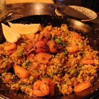 Paella sea food, 14.50E at Bubita Bar in Barcelona