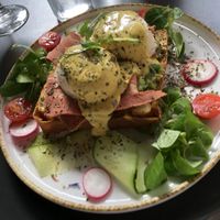The Bubita Benedict   at Bubita Bar in Barcelona