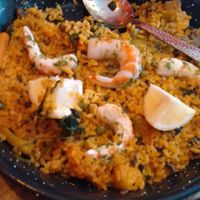 Paella at Bubita Bar in Barcelona