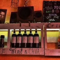 Wall decoration at Bubita Bar in Barcelona