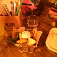 Calamari with alioli at Bubita Bar in Barcelona