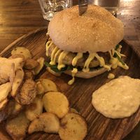 Burger. Beany one. Lovely  at Bubita Bar in Barcelona